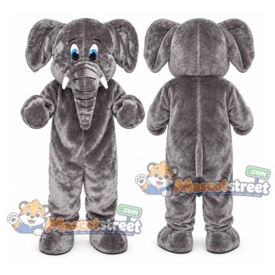 Gray Elephant Mascot Costume Gray Elephant Mascot Costume