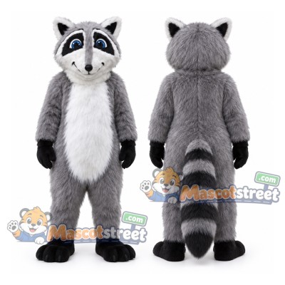 Gray Raccoon Mascot Costume Gray Raccoon Mascot Costume