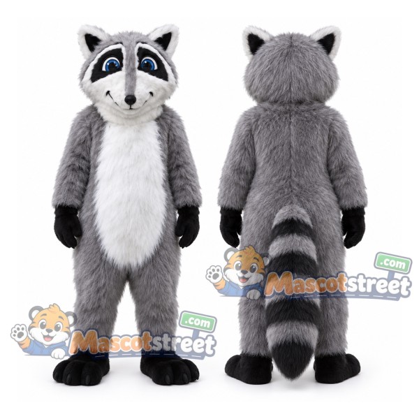 Gray Raccoon Mascot Costume