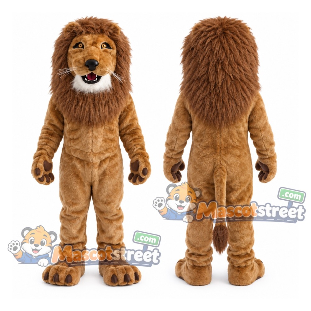 Brown Lion Mascot Costume Brown Lion Mascot Costume