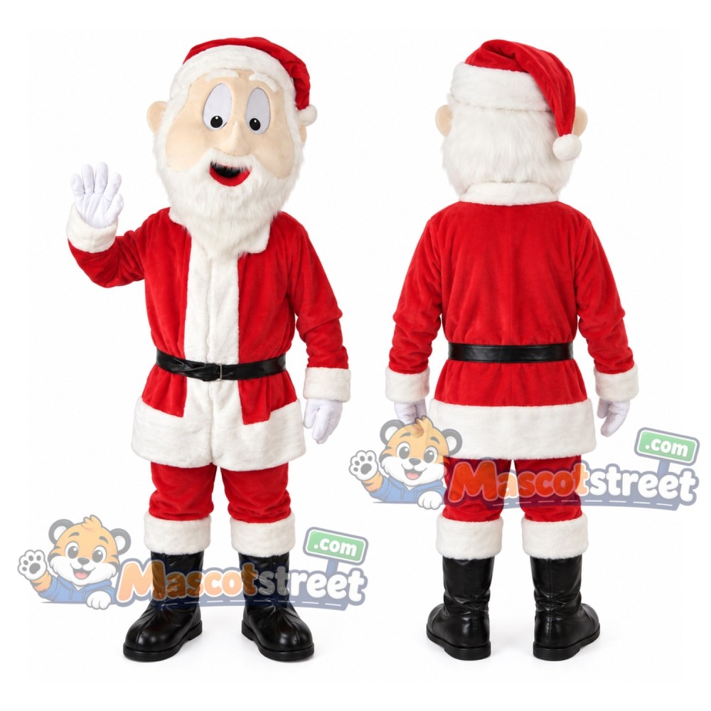 Santa Claus Mascot Costume with Red Suit and Red Hat Santa Claus Mascot Costume with Red Suit and Red Hat