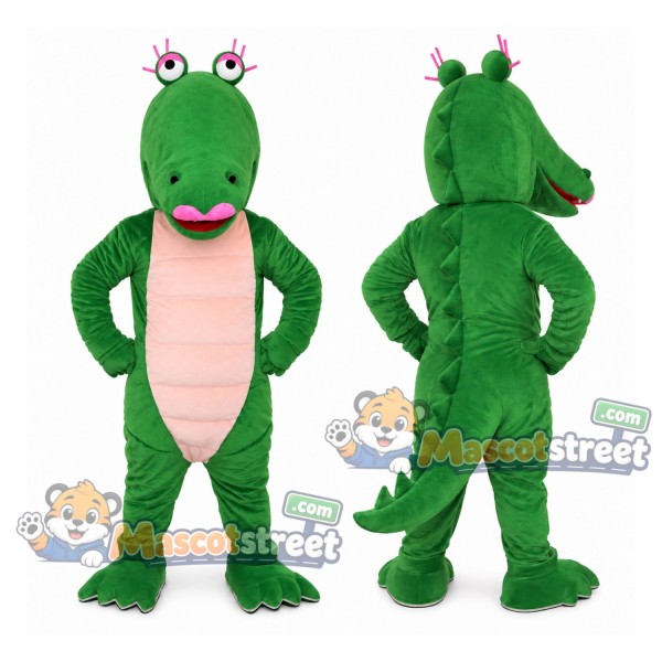 Green Crocodile Mascot Costume