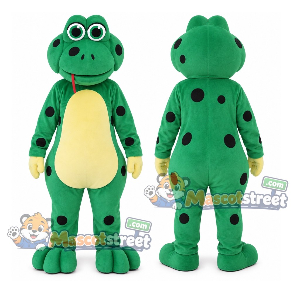 Green Frog Mascot Costume Green Frog Mascot Costume