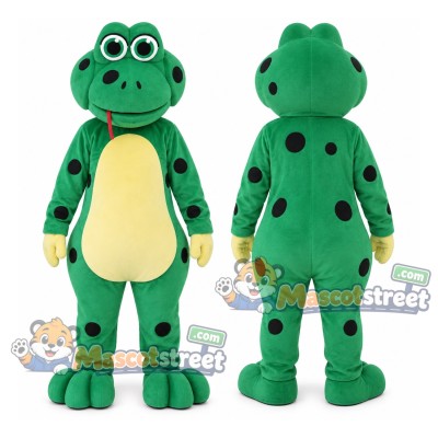 Green Frog Mascot Costume Green Frog Mascot Costume