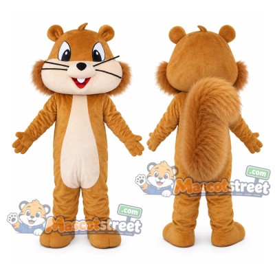 Brown Squirrel Mascot Costume Brown Squirrel Mascot Costume