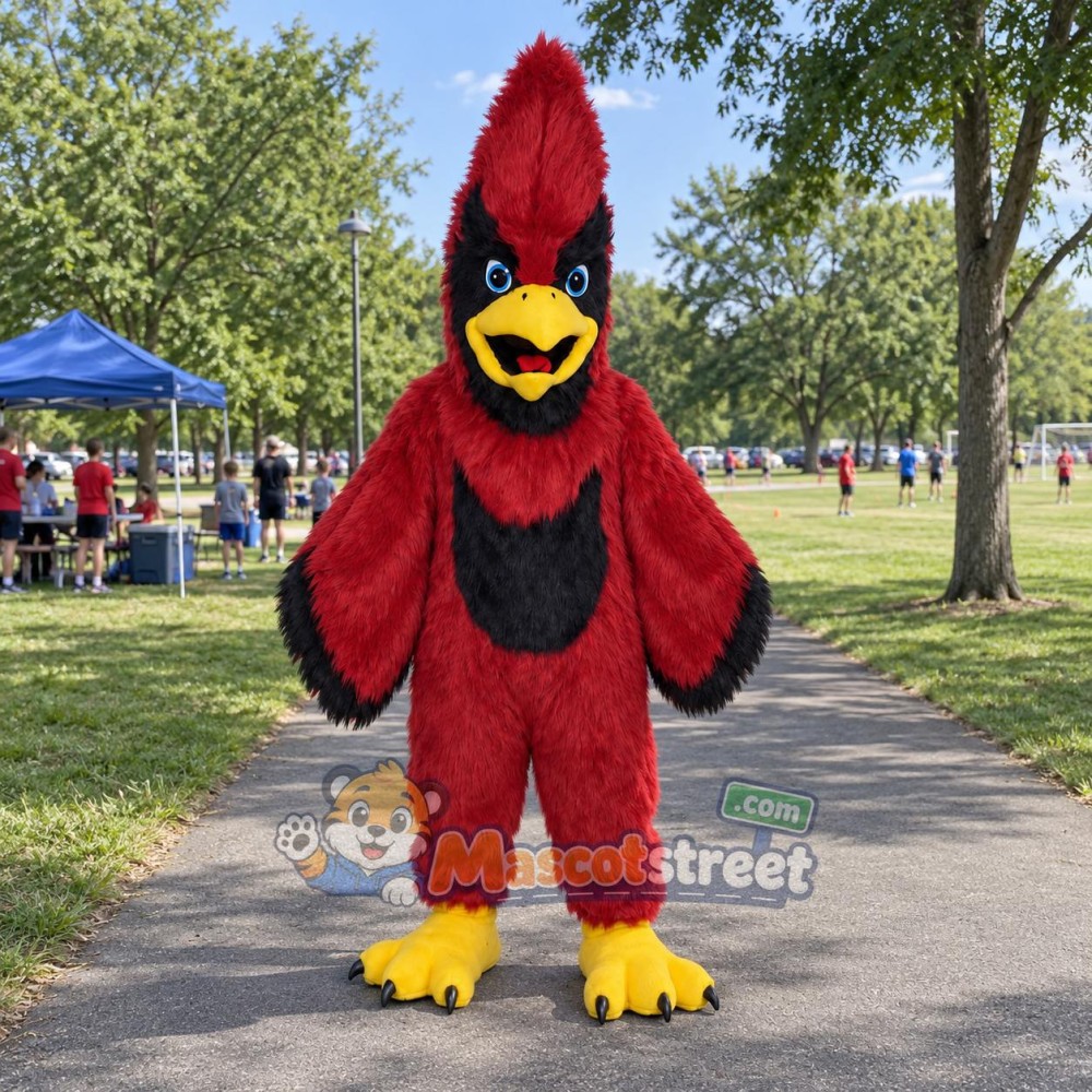 Red Cardinal Mascot Costume Red Cardinal Mascot Costume
