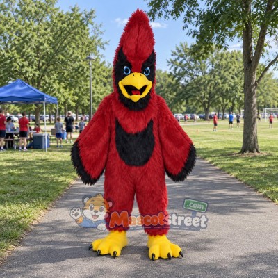 Red Cardinal Mascot Costume Red Cardinal Mascot Costume