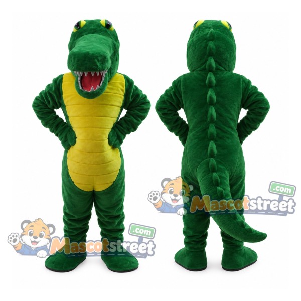 Green Alligator Mascot Costume