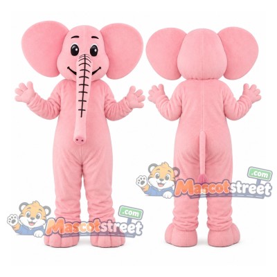 Pink Elephant Mascot Costume Pink Elephant Mascot Costume