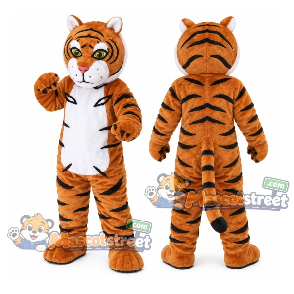 Orange Tiger Mascot Costume