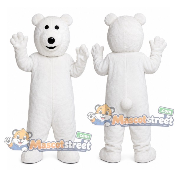 White Polar Bear Mascot Costume