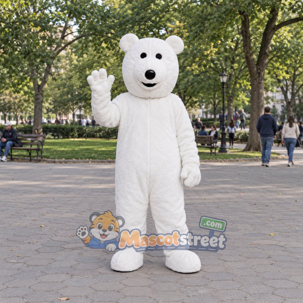 White Polar Bear Mascot Costume White Polar Bear Mascot Costume