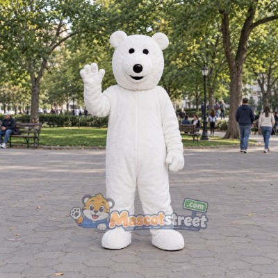 White Polar Bear Mascot Costume White Polar Bear Mascot Costume