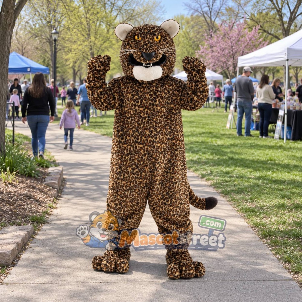 Spotted Leopard Mascot Costume