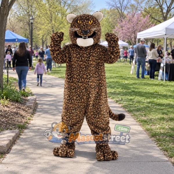 Spotted Leopard Mascot Costume