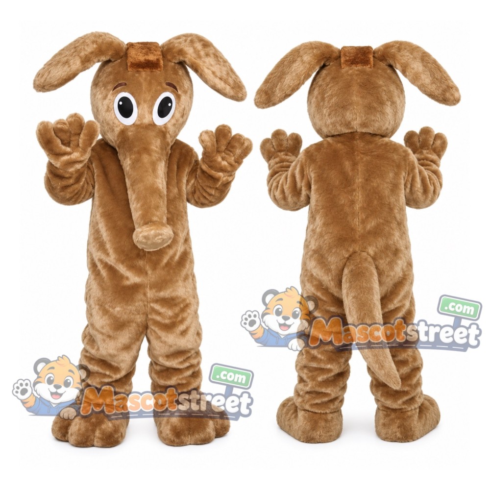 Brown Aardvark Mascot Costume Brown Aardvark Mascot Costume