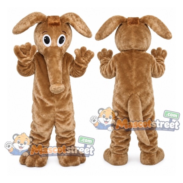 Brown Aardvark Mascot Costume