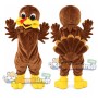 Brown Turkey Mascot Costume