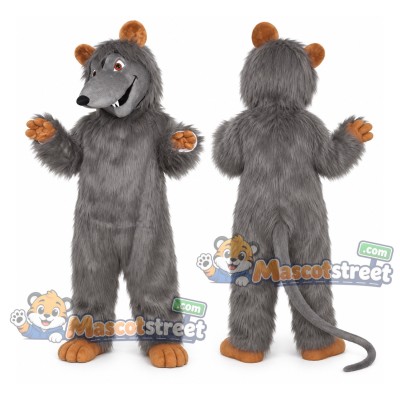 Gray Rat Mascot Costume Gray Rat Mascot Costume