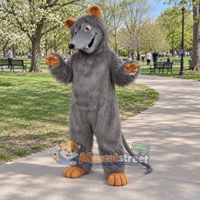 Gray Rat Mascot Costume