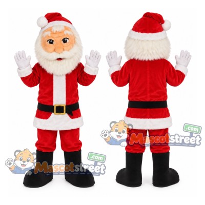 Santa Claus Mascot Costume with Red Suit and Red Hat Santa Claus Mascot Costume with Red Suit and Red Hat