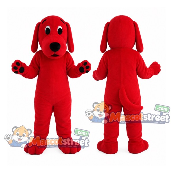 Red Dog Mascot Costume
