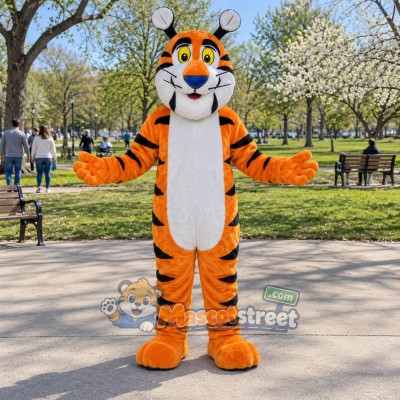 Orange Tiger Mascot Costume Orange Tiger Mascot Costume
