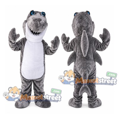 Gray Shark Mascot Costume Gray Shark Mascot Costume