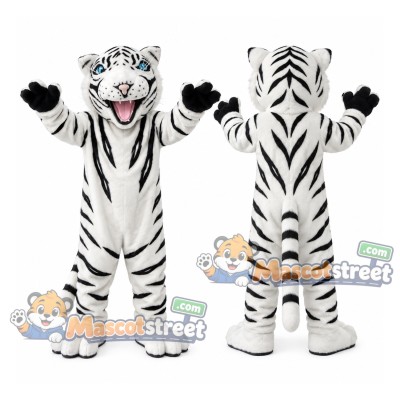 White Tiger Mascot Costume