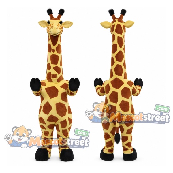 Yellow Giraffe Mascot Costume