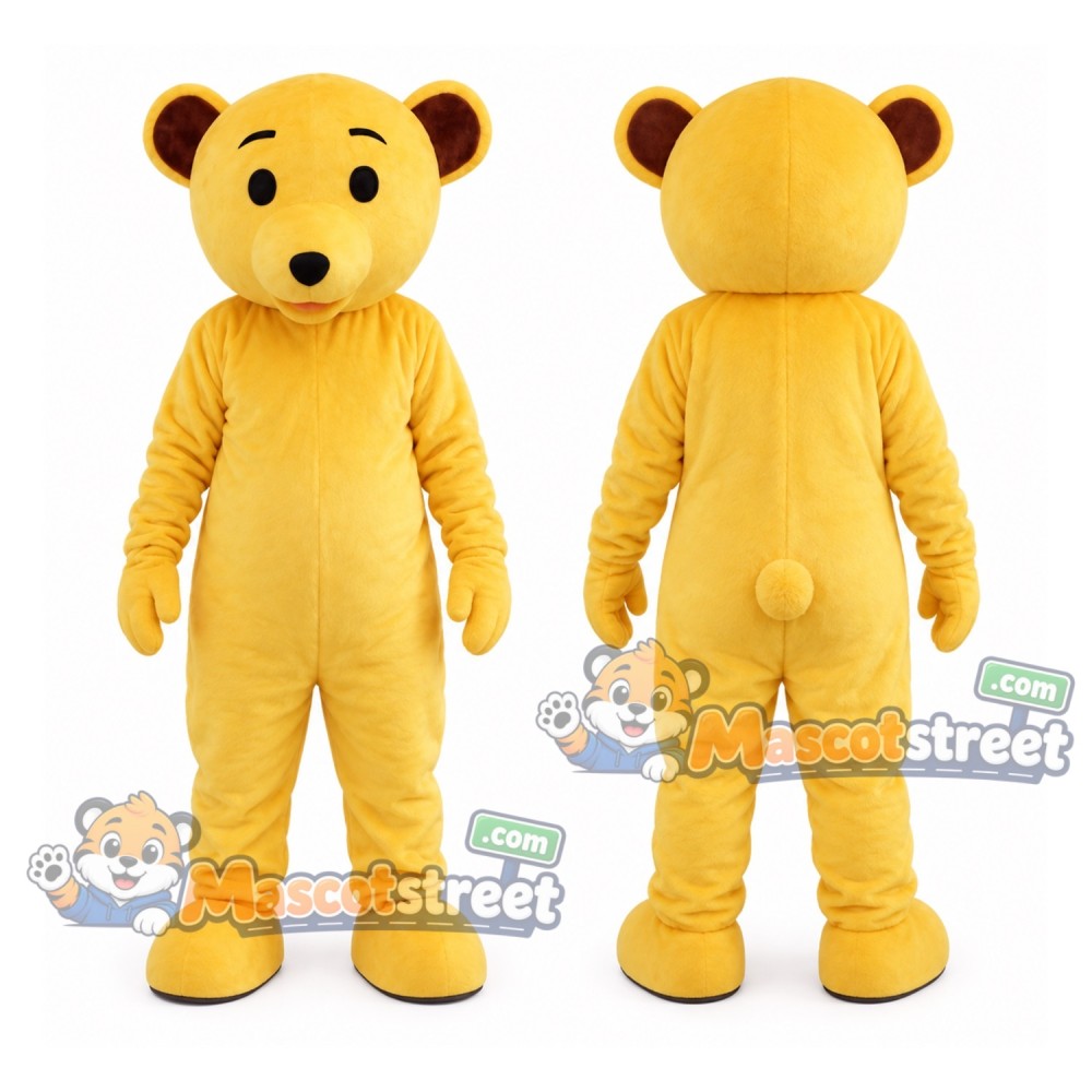 Yellow Bear Mascot Costume Yellow Bear Mascot Costume