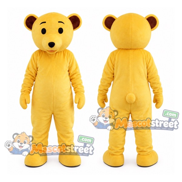 Yellow Bear Mascot Costume