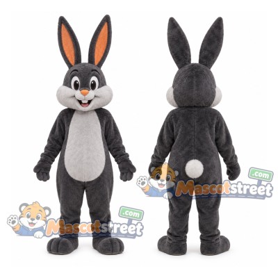 Gray Rabbit Mascot Costume