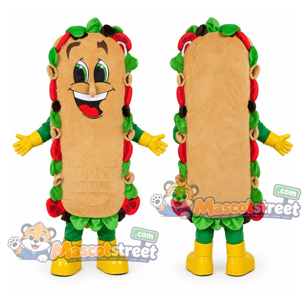 Sub Sandwich Mascot Costume