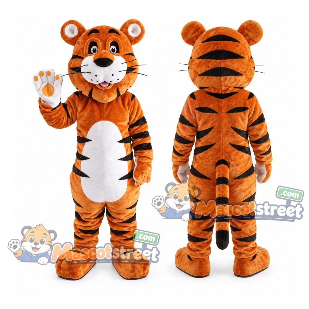Orange Tiger Mascot Costume
