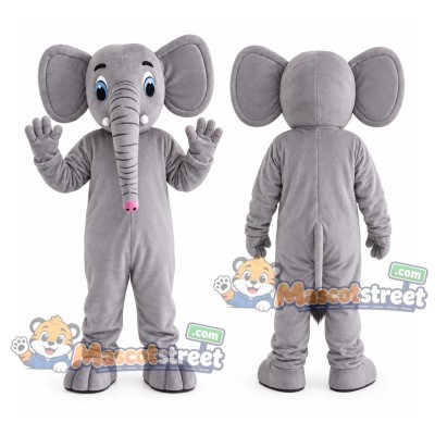 Gray Elephant Mascot Costume