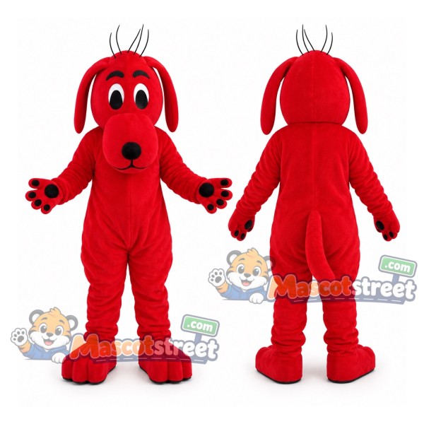 Red Dog Mascot Costume