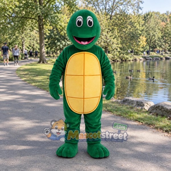 Green Turtle Mascot Costume Green Turtle Mascot Costume