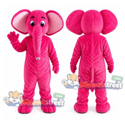 Pink Elephant Mascot Costume Pink Elephant Mascot Costume