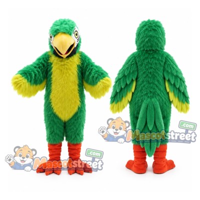 Green Parrot Mascot Costume Green Parrot Mascot Costume