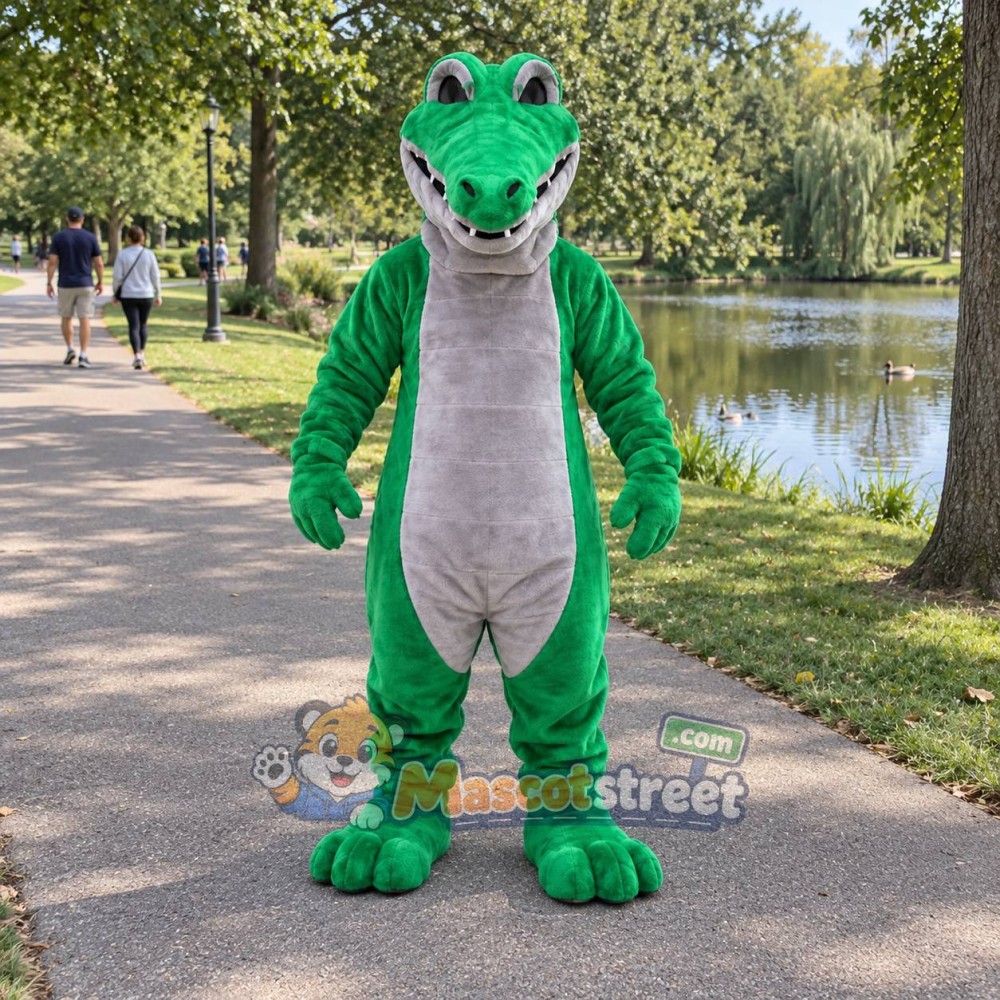 Green Crocodile Mascot Costume