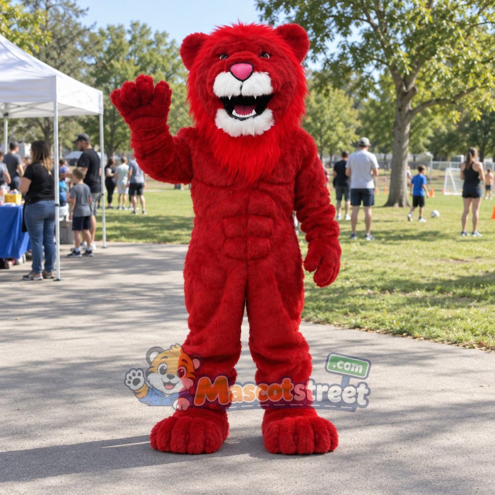 Red Lion Mascot Costume Red Lion Mascot Costume