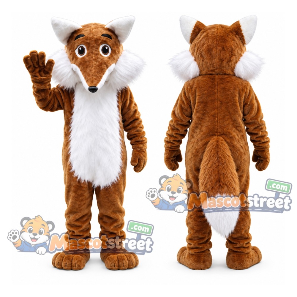 Brown Fox Mascot Costume Brown Fox Mascot Costume