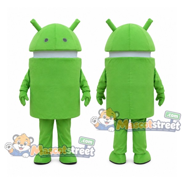 Green Robot Mascot Costume