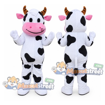 Black and White Cow Mascot Costume Black and White Cow Mascot Costume