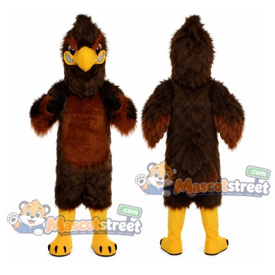 Brown Hawk Mascot Costume Brown Hawk Mascot Costume
