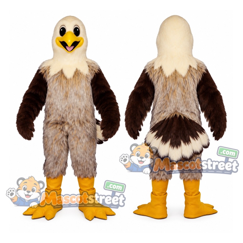 Brown Hawk Mascot Costume Brown Hawk Mascot Costume