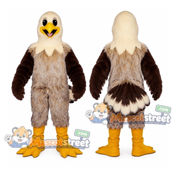 Brown Hawk Mascot Costume