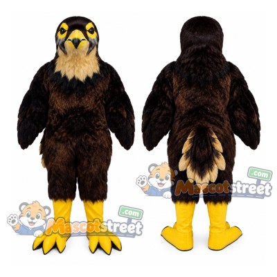 Brown Hawk Mascot Costume Brown Hawk Mascot Costume