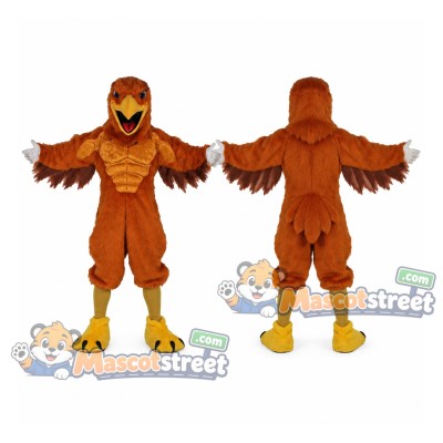 Brown Eagle Mascot Costume